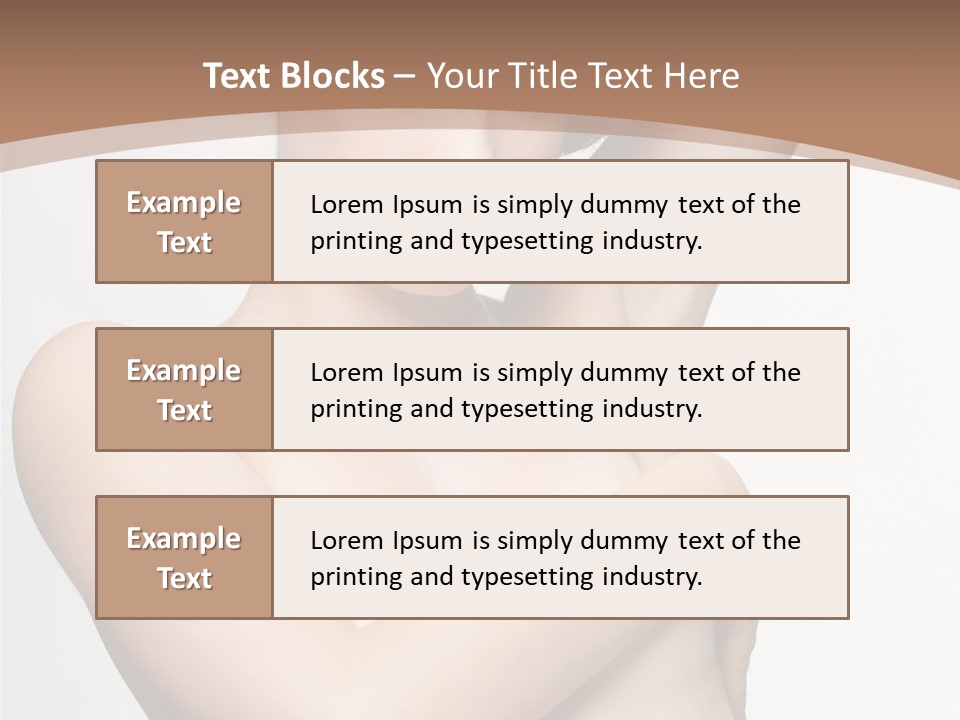 Hair Tyle Young Girl PowerPoint Template