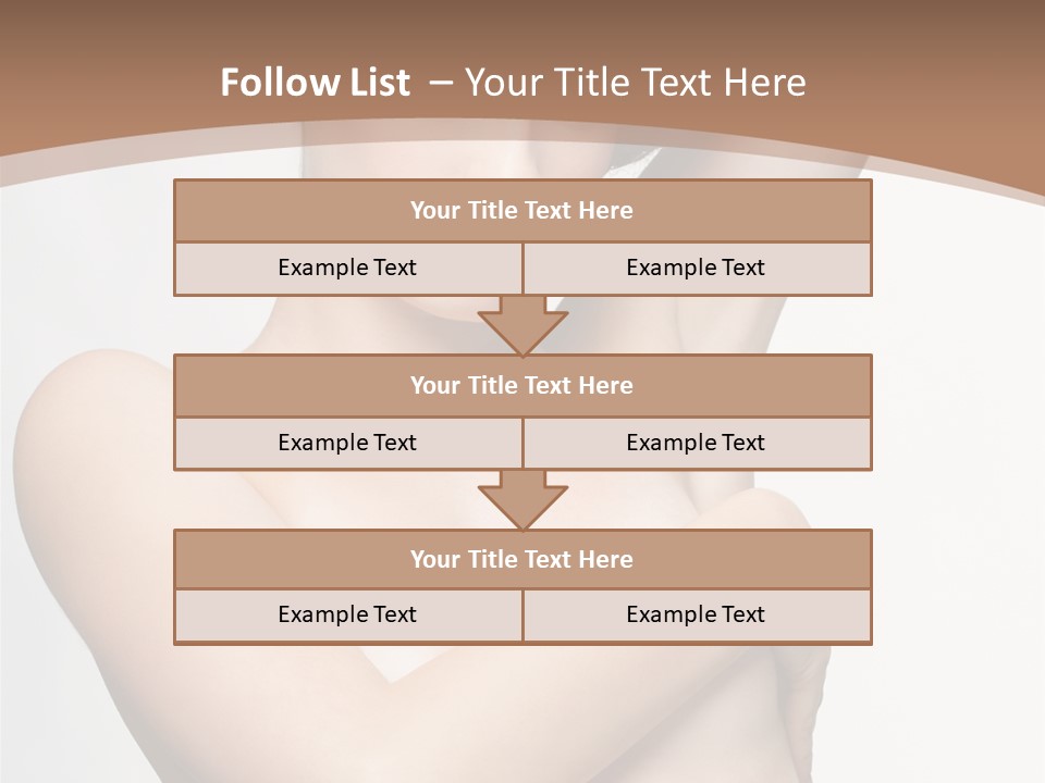 Hair Tyle Young Girl PowerPoint Template