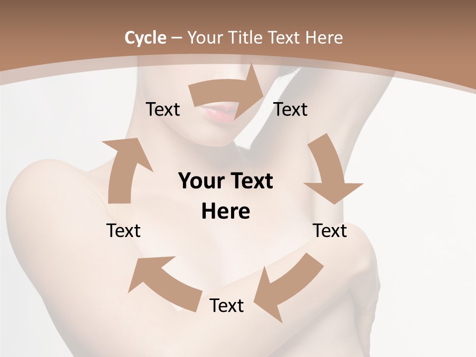 Hair Tyle Young Girl PowerPoint Template