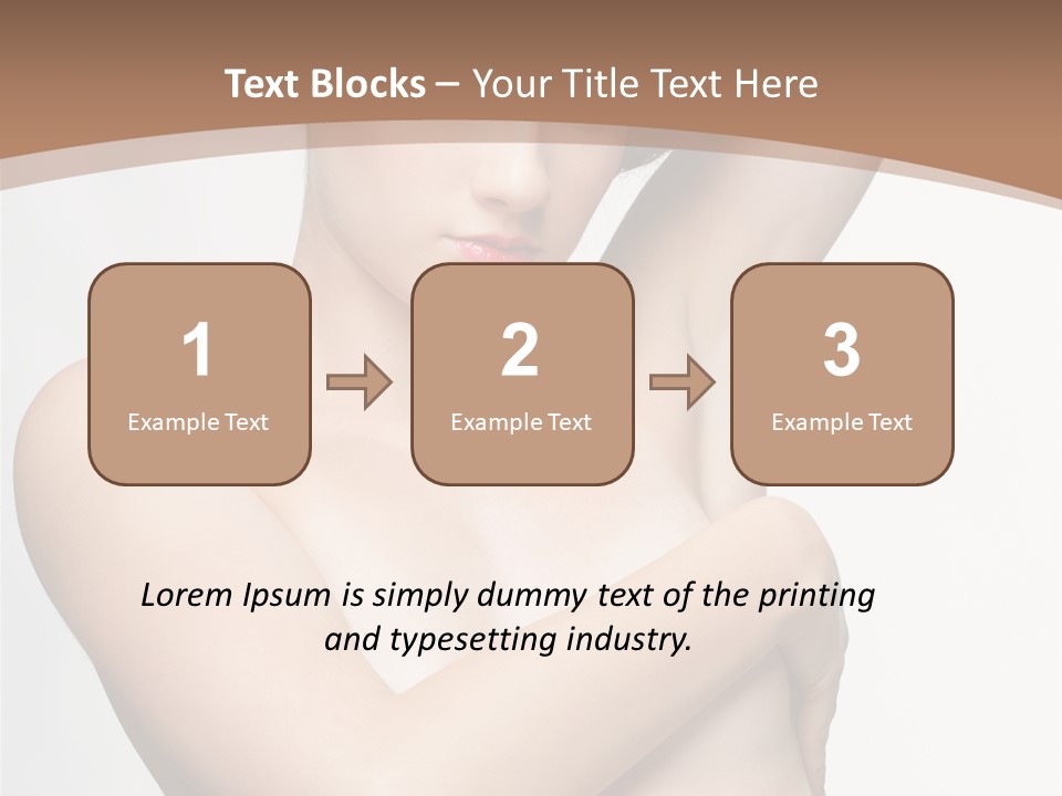 Hair Tyle Young Girl PowerPoint Template