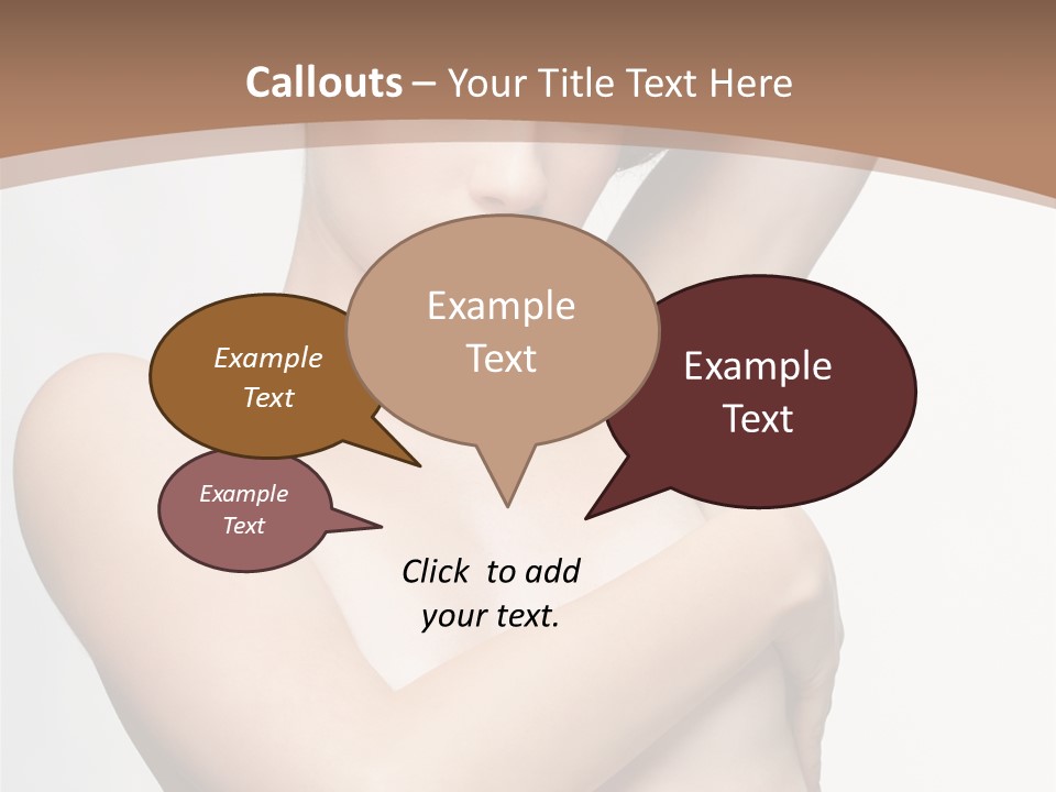 Hair Tyle Young Girl PowerPoint Template