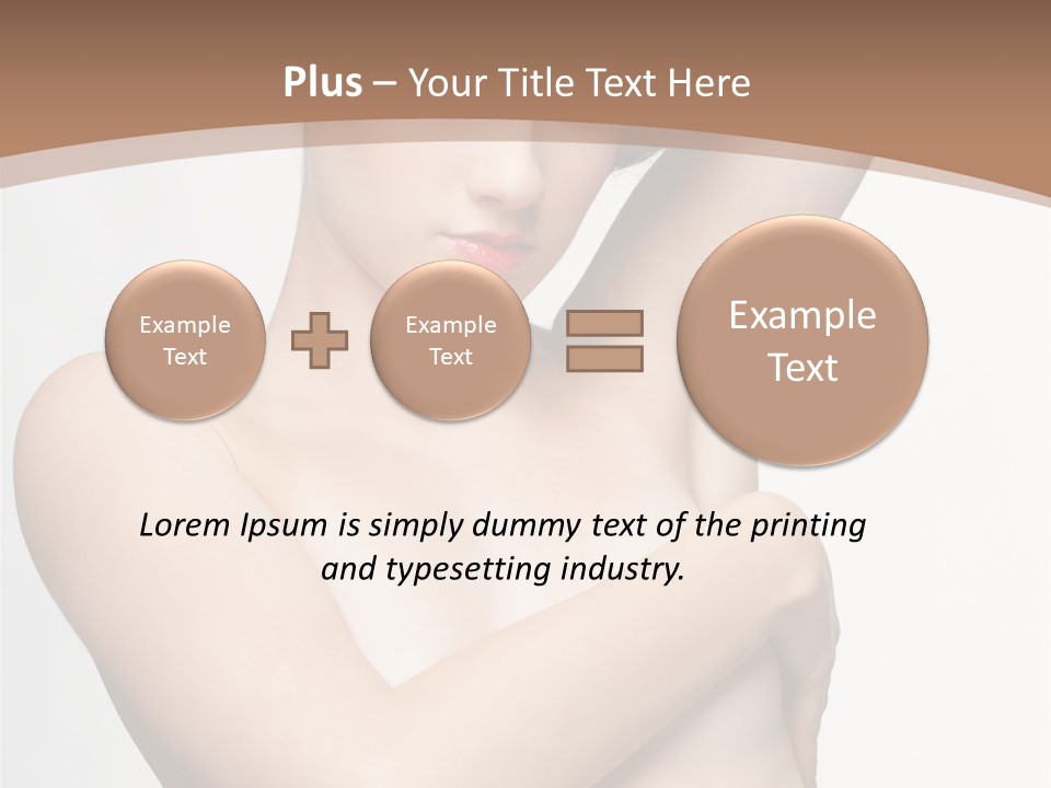 Hair Tyle Young Girl PowerPoint Template