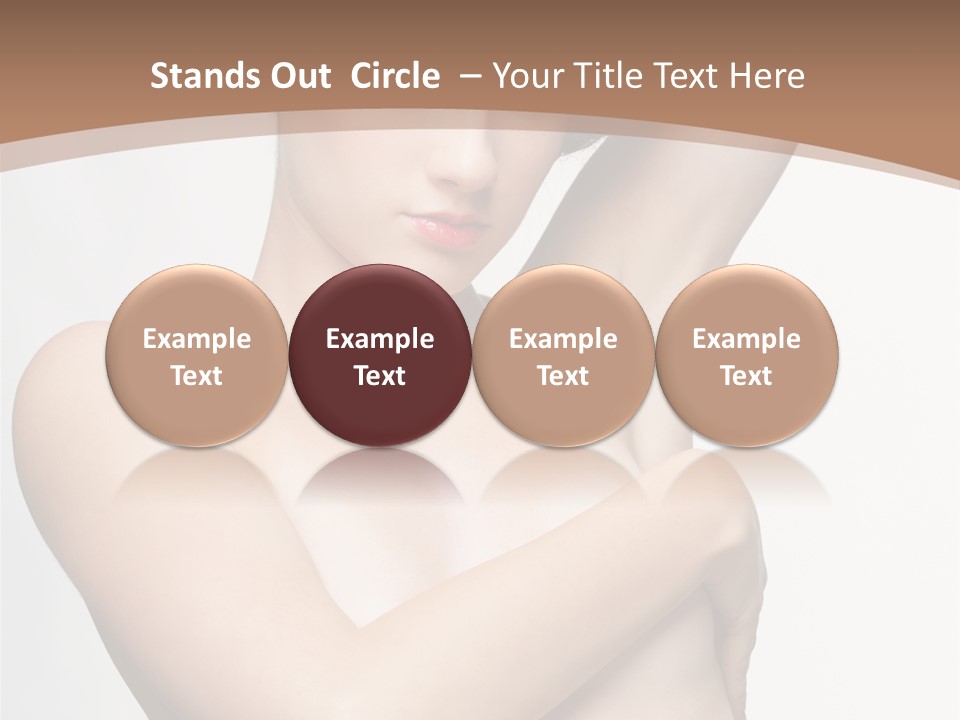 Hair Tyle Young Girl PowerPoint Template