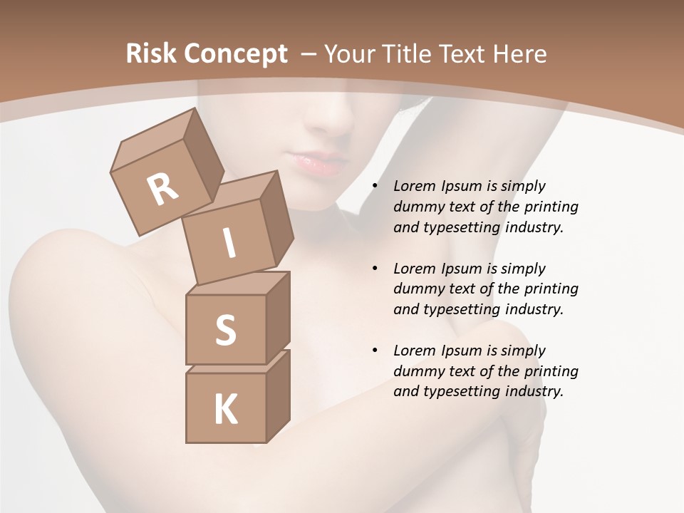 Hair Tyle Young Girl PowerPoint Template