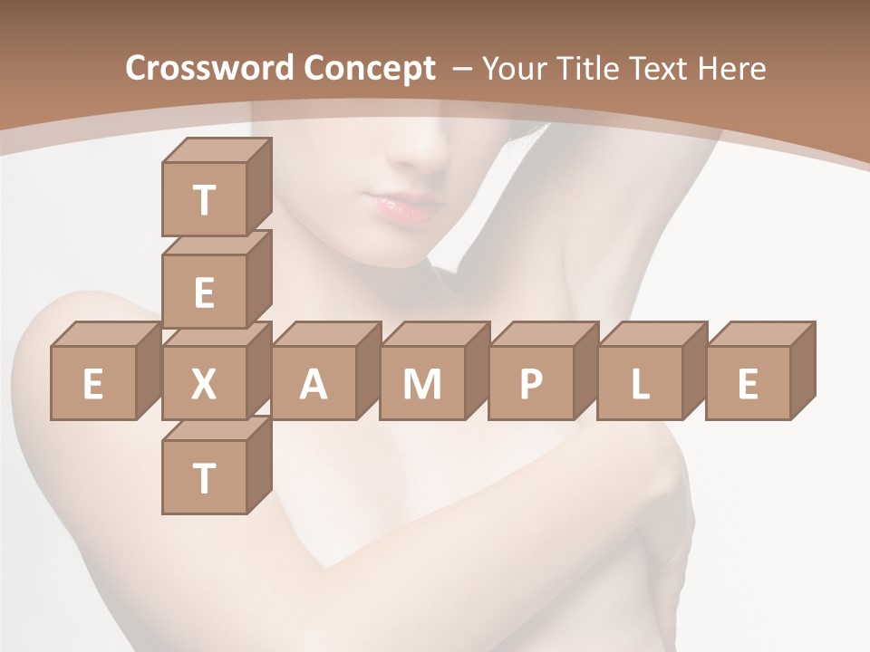 Hair Tyle Young Girl PowerPoint Template