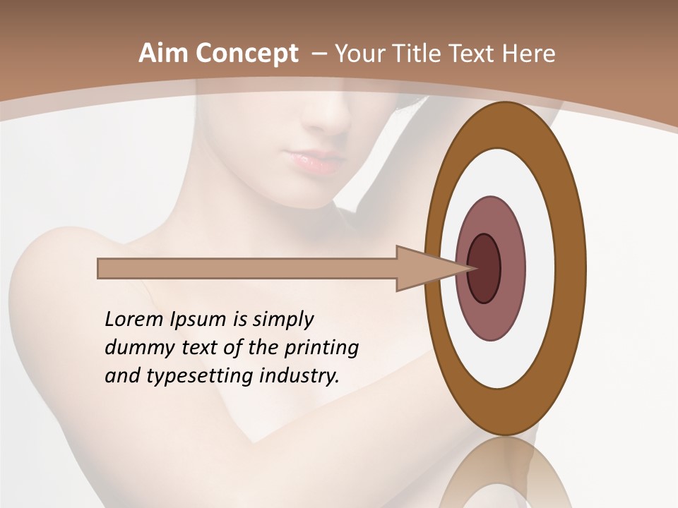 Hair Tyle Young Girl PowerPoint Template