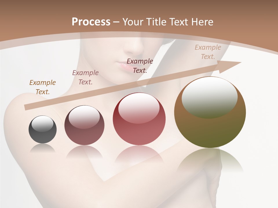 Hair Tyle Young Girl PowerPoint Template