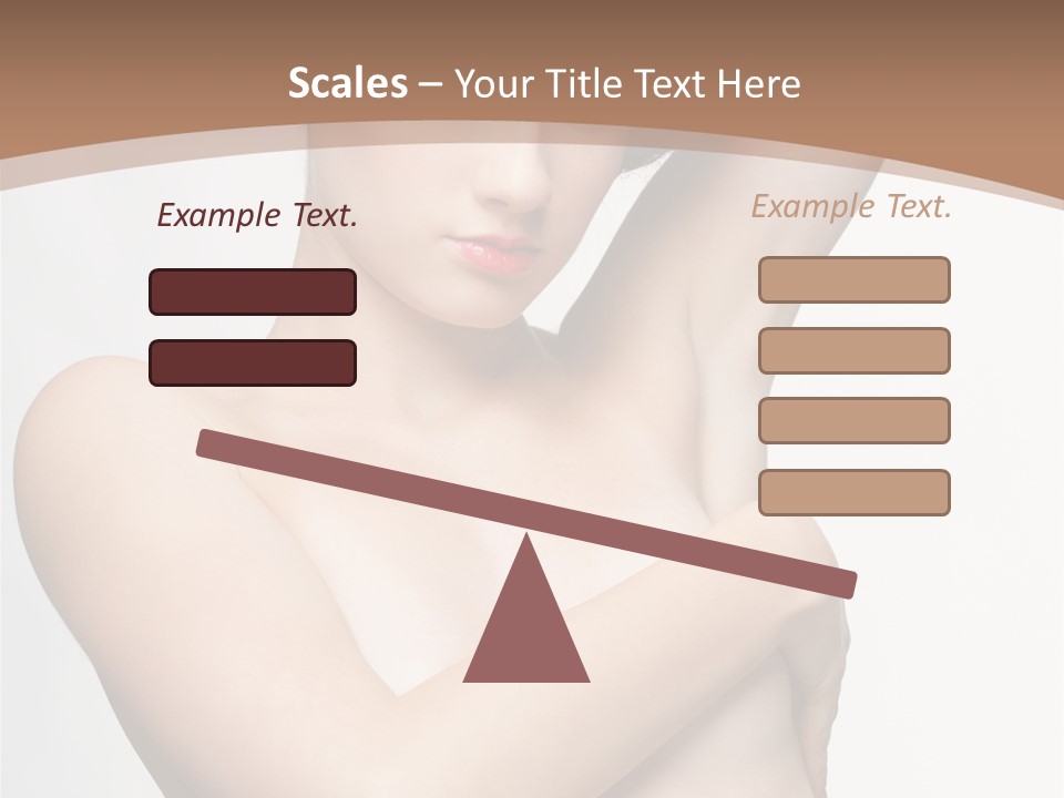 Hair Tyle Young Girl PowerPoint Template