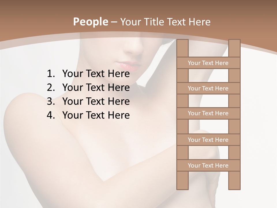 Hair Tyle Young Girl PowerPoint Template