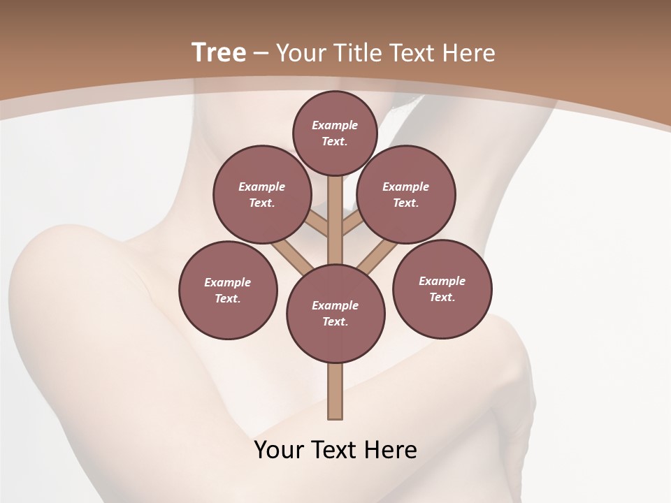 Hair Tyle Young Girl PowerPoint Template