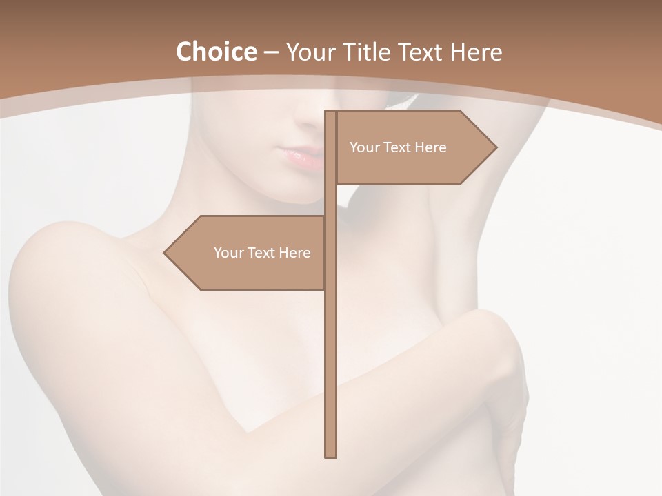 Hair Tyle Young Girl PowerPoint Template