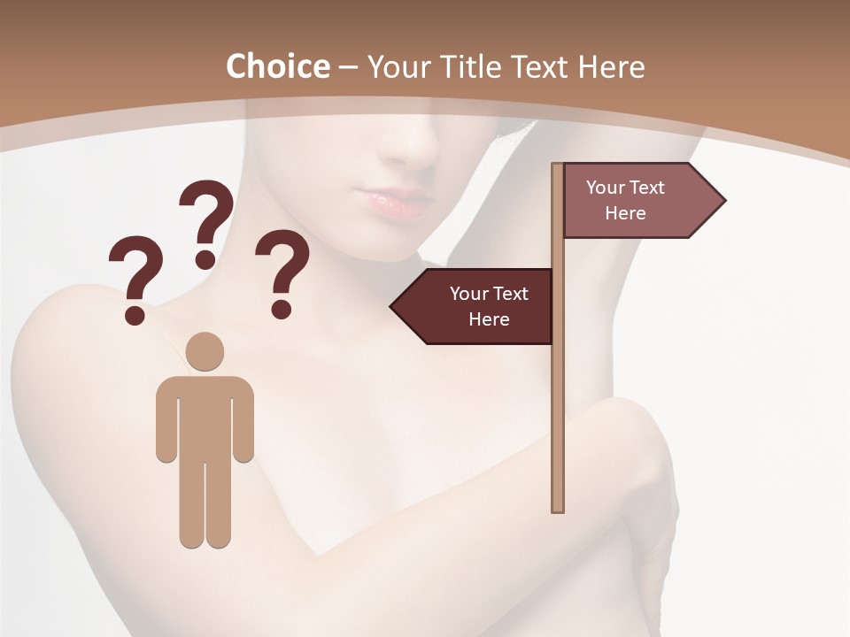 Hair Tyle Young Girl PowerPoint Template