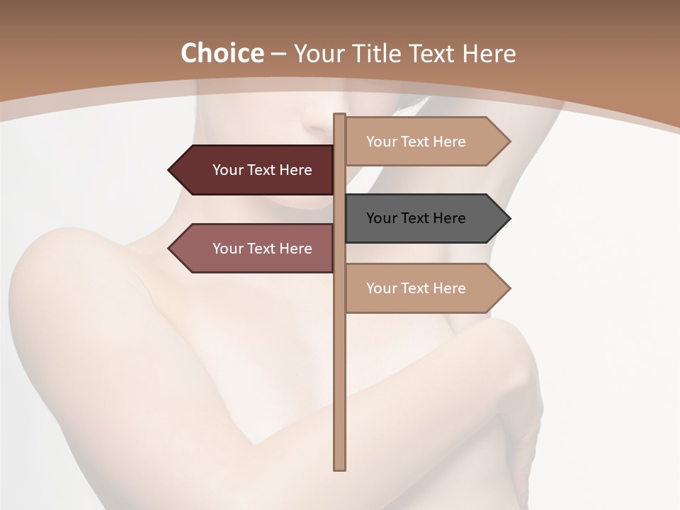 Hair Tyle Young Girl PowerPoint Template