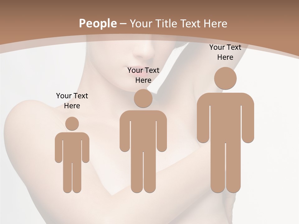 Hair Tyle Young Girl PowerPoint Template