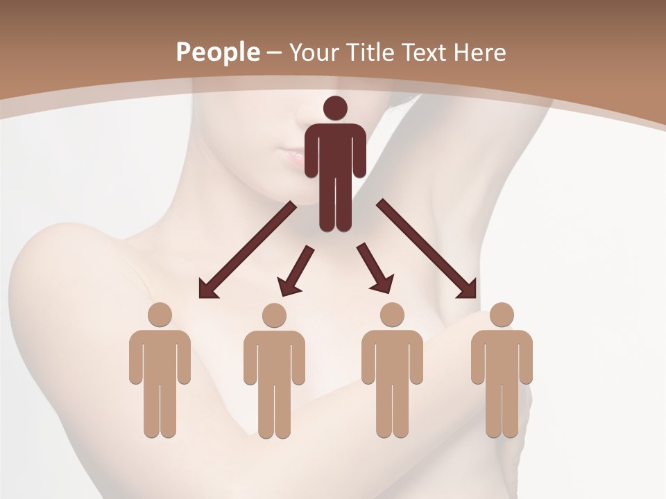 Hair Tyle Young Girl PowerPoint Template