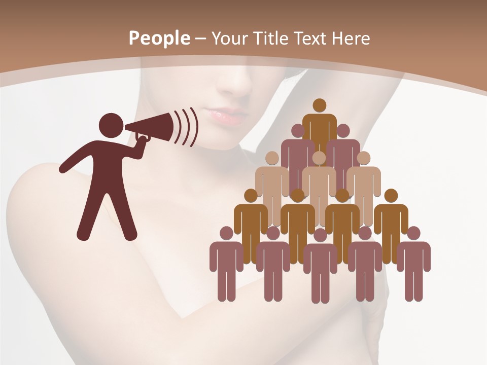 Hair Tyle Young Girl PowerPoint Template