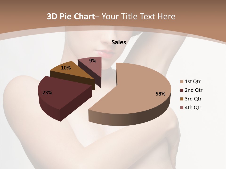 Hair Tyle Young Girl PowerPoint Template