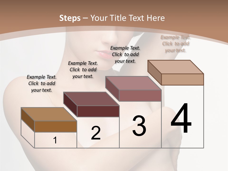 Hair Tyle Young Girl PowerPoint Template