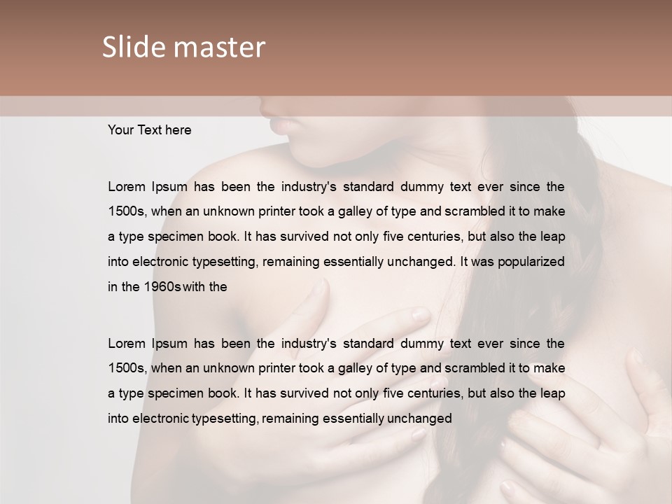 Hair Girl Attractive PowerPoint Template