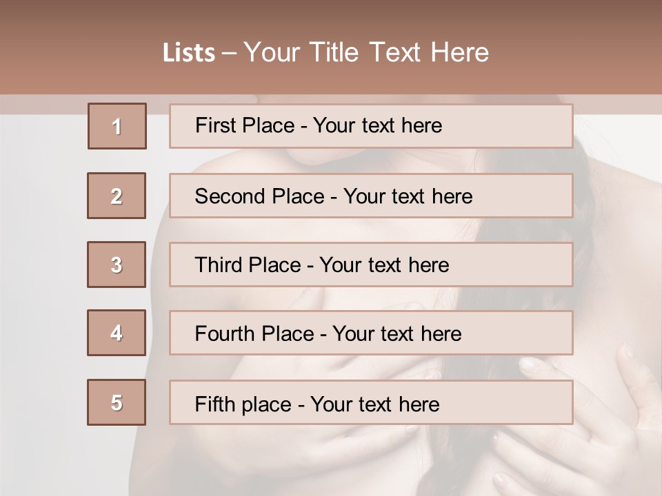 Hair Girl Attractive PowerPoint Template