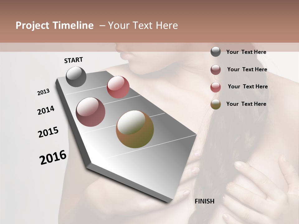 Hair Girl Attractive PowerPoint Template