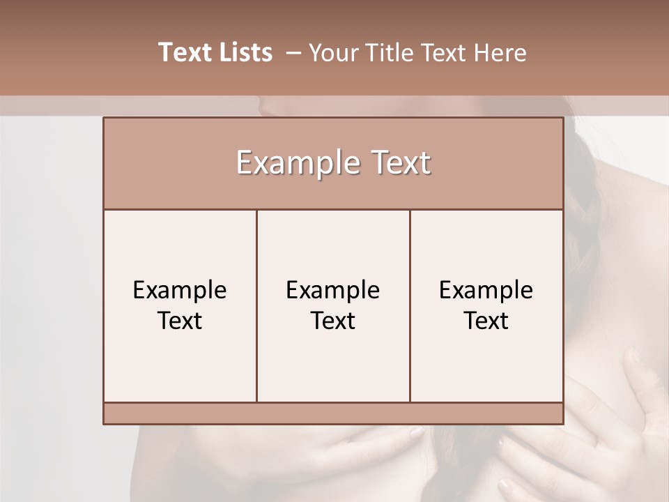 Hair Girl Attractive PowerPoint Template