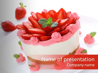 Natural Pastry Cream PowerPoint Template