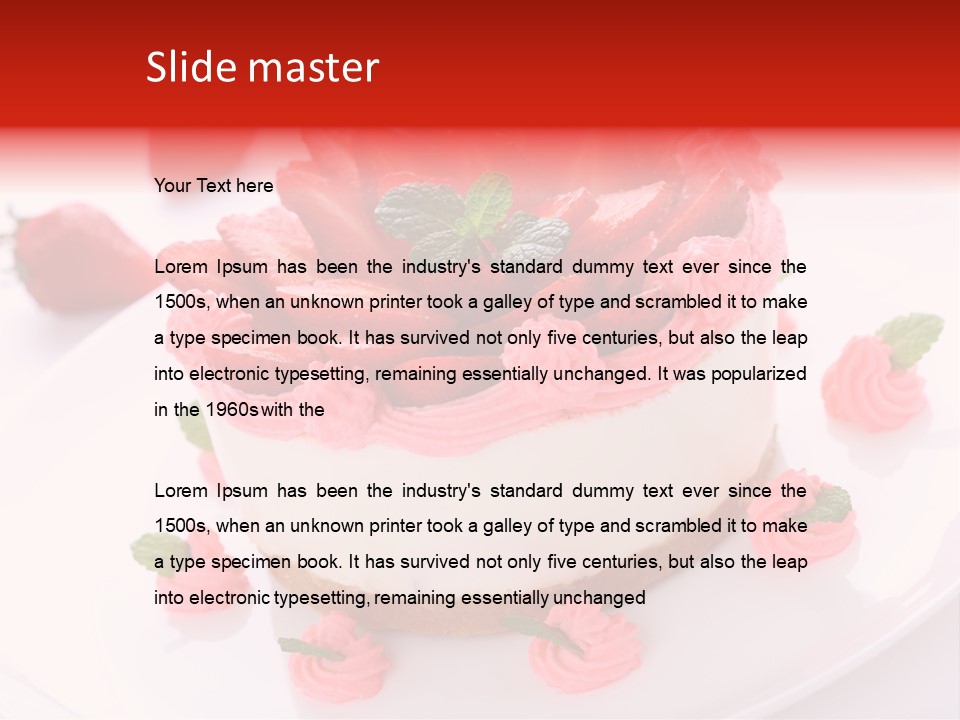 Natural Pastry Cream PowerPoint Template