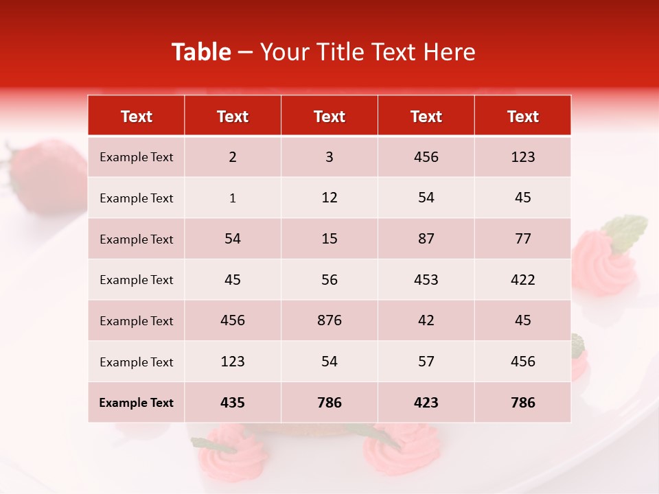 Natural Pastry Cream PowerPoint Template