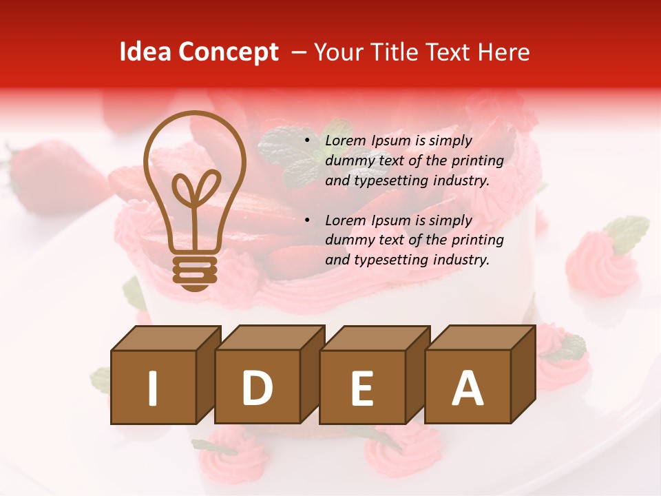 Natural Pastry Cream PowerPoint Template