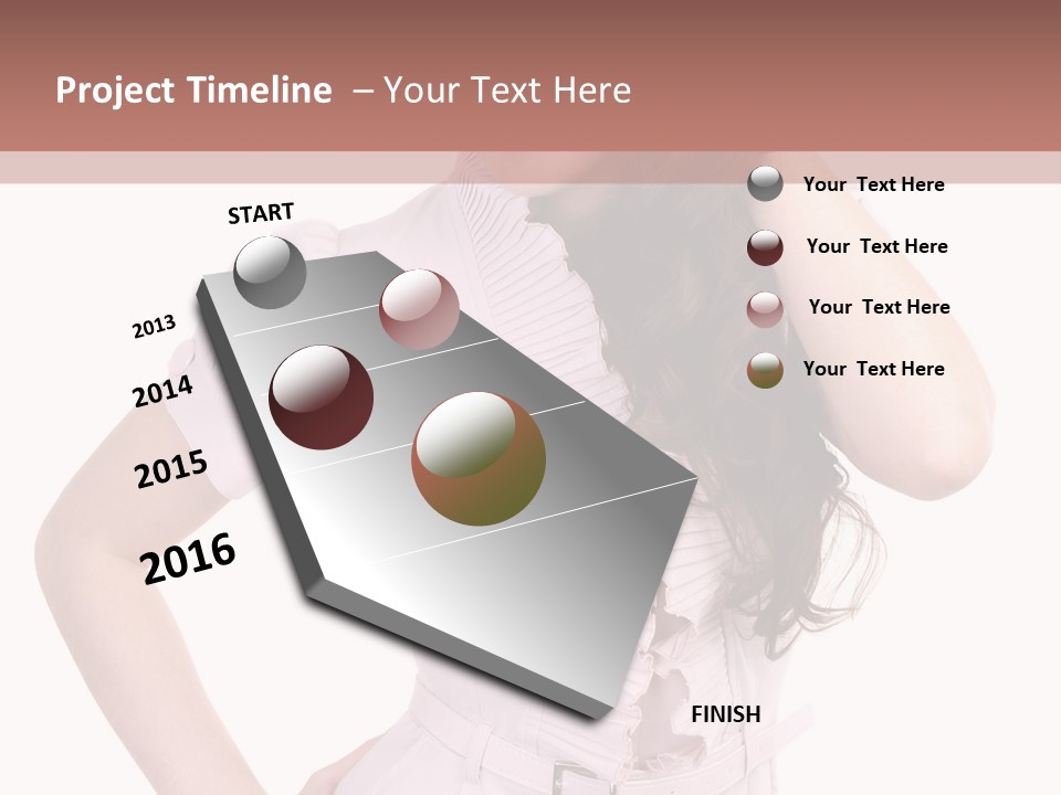 Model Pretty Joy PowerPoint Template