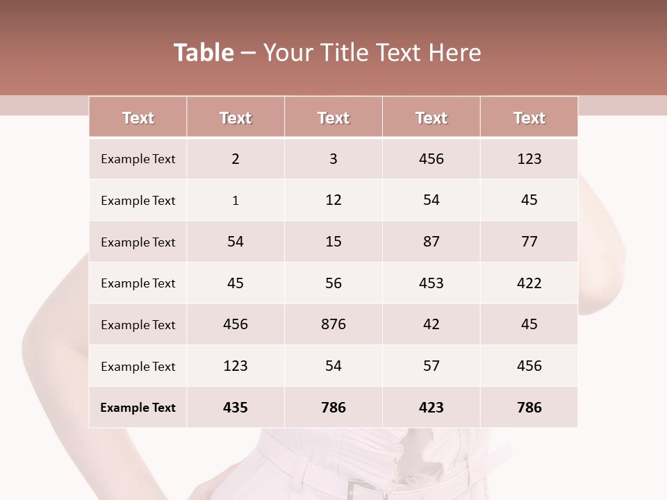 Model Pretty Joy PowerPoint Template