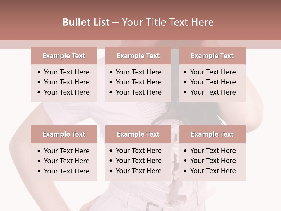 Model Pretty Joy PowerPoint Template