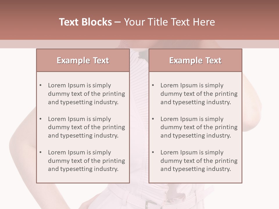 Model Pretty Joy PowerPoint Template