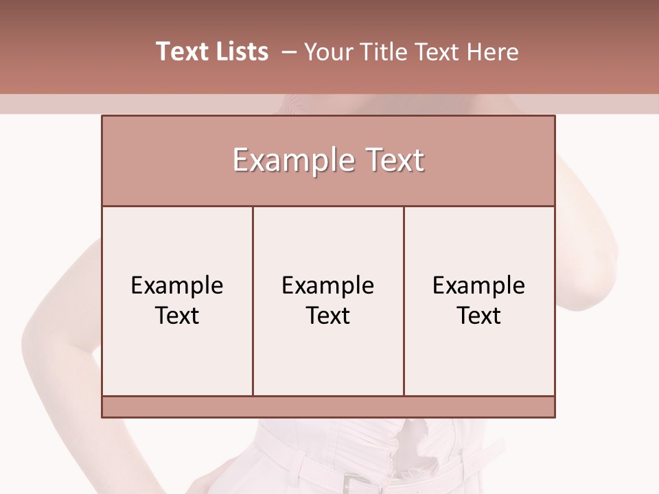 Model Pretty Joy PowerPoint Template
