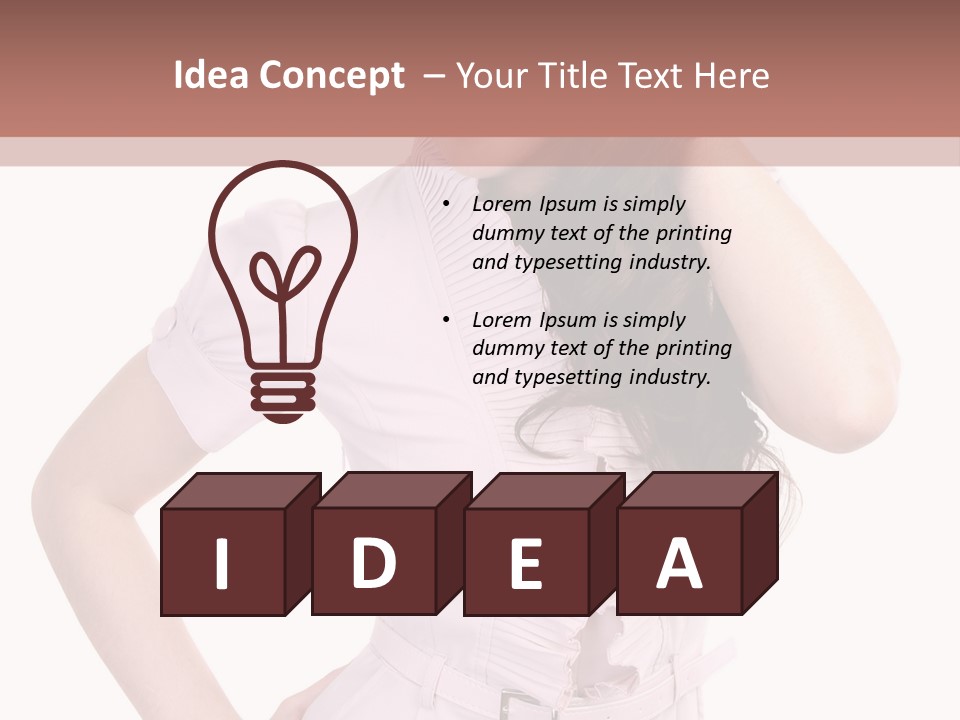 Model Pretty Joy PowerPoint Template