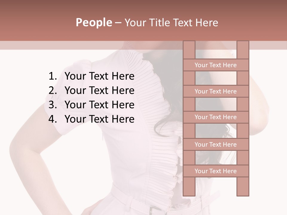 Model Pretty Joy PowerPoint Template