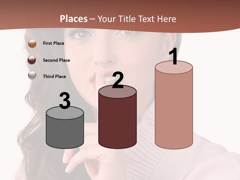 Smile Female Cute PowerPoint Template