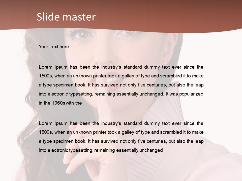 Smile Female Cute PowerPoint Template