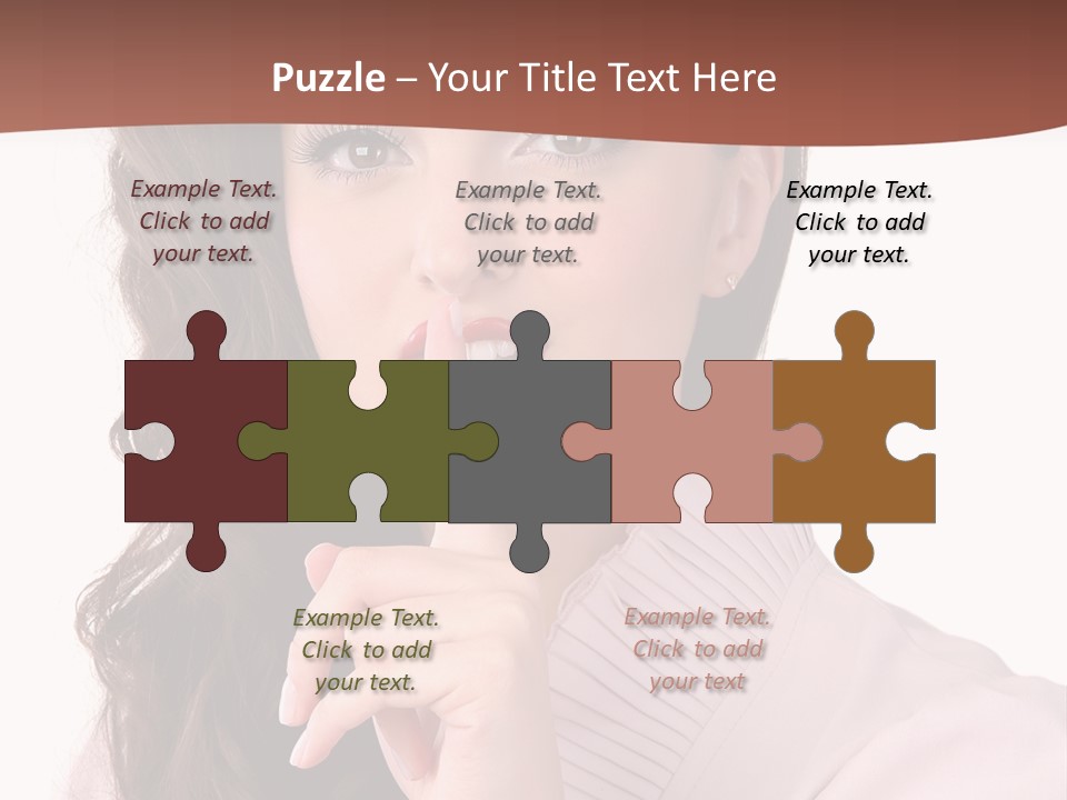 Smile Female Cute PowerPoint Template