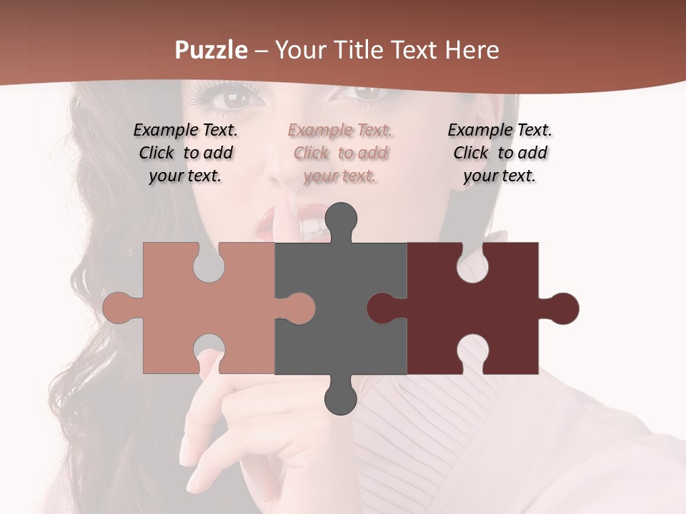 Smile Female Cute PowerPoint Template