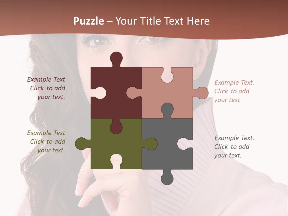 Smile Female Cute PowerPoint Template