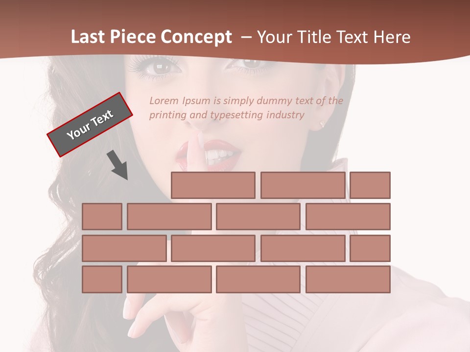 Smile Female Cute PowerPoint Template