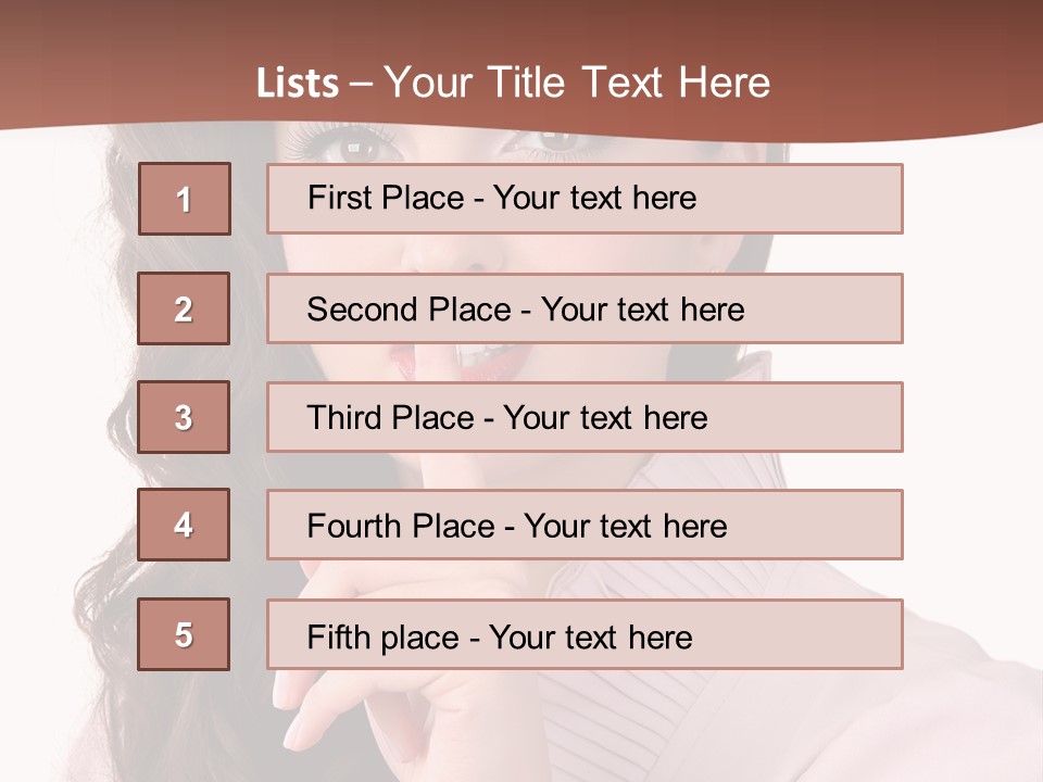 Smile Female Cute PowerPoint Template