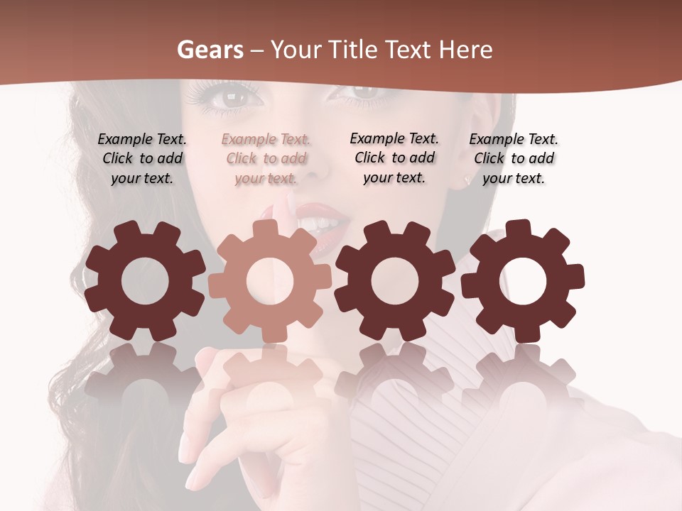 Smile Female Cute PowerPoint Template