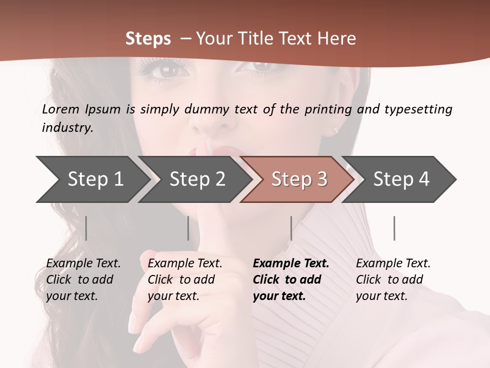 Smile Female Cute PowerPoint Template