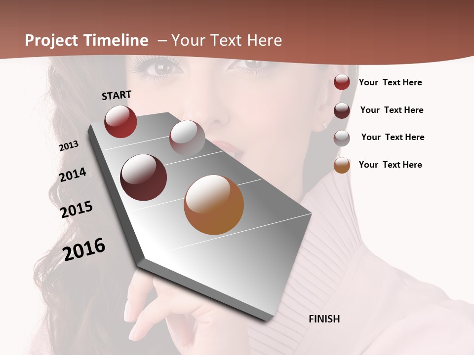 Smile Female Cute PowerPoint Template