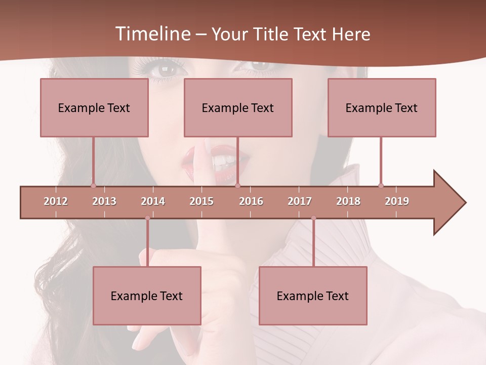Smile Female Cute PowerPoint Template