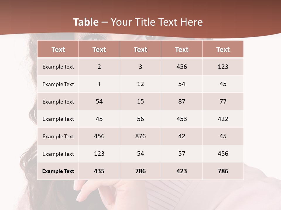 Smile Female Cute PowerPoint Template
