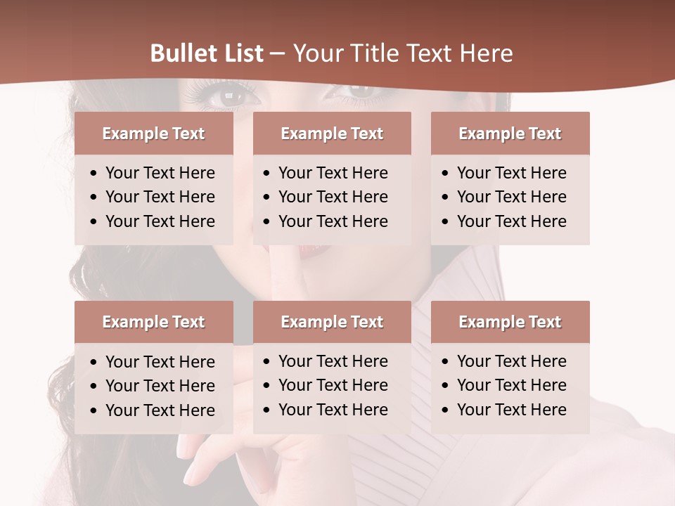 Smile Female Cute PowerPoint Template